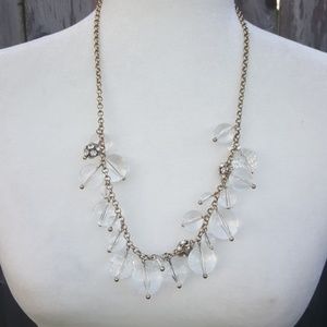 J. Crew Clear Chunky Balls Necklace